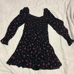 Wild Fable Black Floral Dress